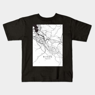 Bilbao Spain City Map Kids T-Shirt